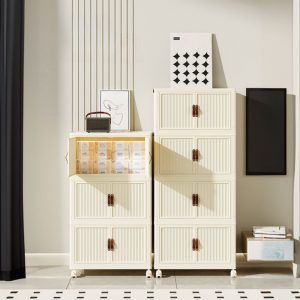 "Sleek White Kids Armoire with Polymerized Material and Shelf"
