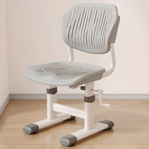 "Plastic Solid Color Kids Chair Adjustable Height for Children"