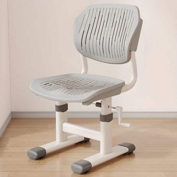 "Plastic Solid Color Kids Chair Adjustable Height for Children"