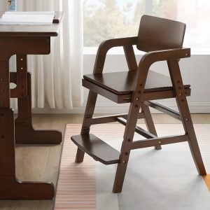 "Adjustable Height Children's Chair With Arms in Wood, Upholstered Chair(s)/Non-Upholstered Chair(s)"